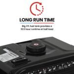 GENPOWER 8.5kW Peak 8.2kW Inverter Generator, Push Button & Remote Start, ATS Compatible, RCD, Portable w/ Wheels, 27L Fuel Tank, Grid Power Home Backup - Image 8