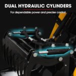 BAUMR-AG Grapple Bucket Accessory for BSR5000 Mini Loader Skid Steer, Quick Connect, Dual Hydraulic Cylinders - Image 3