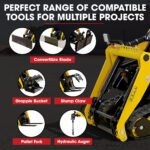 BAUMR-AG Grapple Bucket Accessory for BSR5000 Mini Loader Skid Steer, Quick Connect, Dual Hydraulic Cylinders - Image 5