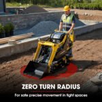 BAUMR-AG BSR5000 Mini Loader Skid Steer, with Bucket, 10hp OHV 4-Stroke Petrol Engine, 200kg Rated Operating Capacity - Image 7