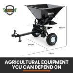 PlantCraft 160L Tow Behind Broadcast Seed and Fertiliser Spreader, 158kg Load, Heavy Duty - Image 2
