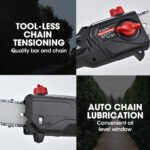 BAUMR-AG 20V SYNC Cordless Pole Saw & Hedge Trimmer Combo, 8 inch Chainsaw Pruner, Telescopic Handle, with Battery and Charger Kit - Image 7