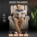 FORTIA Electric Recliner Lift Heat Chair for Elderly, Massage, Heat Therapy, Aged Care, Beige - Image 2