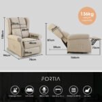 FORTIA Electric Recliner Lift Heat Chair for Elderly, Massage, Heat Therapy, Aged Care, Beige - Image 6