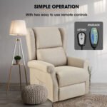 FORTIA Electric Recliner Lift Heat Chair for Elderly, Massage, Heat Therapy, Aged Care, Beige - Image 9