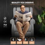 FORTIA Electric Recliner Lift Heat Chair for Elderly, Massage, Heat Therapy, Aged Care, Grey - Image 2