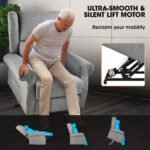 FORTIA Electric Recliner Lift Heat Chair for Elderly, Massage, Heat Therapy, Aged Care, Grey - Image 4