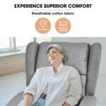 FORTIA Electric Recliner Lift Heat Chair for Elderly, Massage, Heat Therapy, Aged Care, Grey - Image 8