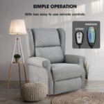 FORTIA Electric Recliner Lift Heat Chair for Elderly, Massage, Heat Therapy, Aged Care, Grey - Image 9