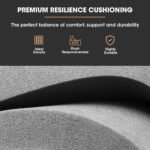 FORTIA Luxury Recliner Lounge Chair, Single Faux Leather Armchair, for Home Theatre Cinema, Elderly, Black - Image 7