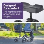 EQUIPMED Knee Scooter Walker, Disc Brake - Suspension Bag - Broken Leg Ankle Foot Mobility - Crutches Alternative - - Image 2