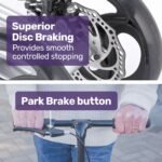 EQUIPMED Knee Scooter Walker, Disc Brake - Suspension Bag - Broken Leg Ankle Foot Mobility - Crutches Alternative - - Image 6