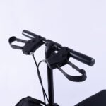 EQUIPMED Knee Scooter Walker, 10 inch Tyres Dual Brakes Bag - Broken Leg Ankle Foot Mobility - Crutches Alternative - Blue - Image 2