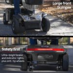 EQUIPMED Mobility Scooter, S-XXL comfortable size for all riders, 30km Max Range, 180kg capacity, Grey - Image 9