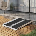 EQUIPMED 91cm Portable Folding Aluminium Access Ramp, 272kg Rated, Black Ultra-Grip, for Wheelchair, Mobility Scooter - Image 2