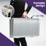 EQUIPMED 123cm Portable Folding Aluminium Access Ramp 272kg Rated, Silver, for Wheelchair, Mobility Scooter - Image 4