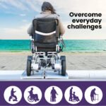 EQUIPMED 123cm Portable Folding Aluminium Access Ramp 272kg Rated, Silver, for Wheelchair, Mobility Scooter - Image 7