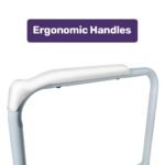 Equipmed Over Toilet Support Frame Safety Grab Aid Rail, 125kg Capacity, Adjustable Height and Width - Image 2