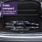 Equipmed Folding Manual Wheelchair Self Propelled, 24" Rear Wheels, Chrome Steel Frame, 46cm Wide Seat, 100kg Capacity, Park Brakes - Image 4