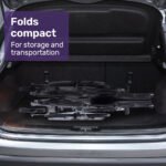 Equipmed Folding Manual Reclining Wheelchair Self Propelled, 24" Rear Wheels, Chrome Steel Frame, 46cm Wide Seat, 100kg Capacity, Park Brakes - Image 4