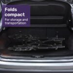 EQUIPMED Folding Transit Manual Wheelchair, Attendant Propelled, Steel Frame, Wide Seat, Comfortable for S-XL, 114kg Capacity, Park Brakes, Transport - Image 4