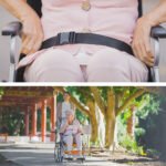 EQUIPMED Folding Aluminium Wheelchair, 20" Wheels, Park Brakes, 100kg Capacity, Orange - Image 9