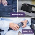 Equipmed Electric Folding Wheelchair, Wide Bariatric Chair Seat, Comfortable for S-XL, Long Range, Lithium Battery, Black/Grey - Image 11