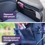 EQUIPMED Electric Wheelchair Folding, Folding, Long Range, Lithium Battery, 24" Rear Wheels, Black - Image 11