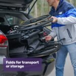 EQUIPMED Electric Wheelchair Folding, Folding, Long Range, Lithium Battery, 24" Rear Wheels, Black - Image 16