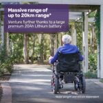 EQUIPMED Electric Folding Wheelchair, Wide Bariatric Chair Seat, Comfortable for S-XL, Long Range, Lithium Battery, Black - Image 3