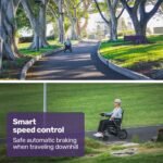 EQUIPMED Electric Folding Wheelchair, Long Range, Airline Approved, Aluminium Frame, Lithium Battery, Black - Image 10