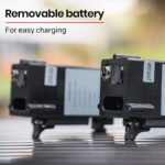 EQUIPMED Power Electric Wheelchair, Airline Approved Wheel Chair, Lightweight, Folding, Long Range, Lithium Batteries, Black & Silver - Image 6