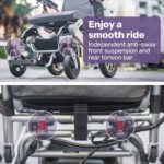 EQUIPMED Power Electric Wheelchair, Long Range, Airline Approved, Alloy, Remote Control, Lithium Battery, Black/Silver - Image 14