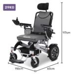 EQUIPMED Power Electric Wheelchair, Long Range, Airline Approved, Alloy, Remote Control, Lithium Battery, Black/Silver - Image 16