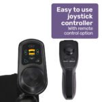 EQUIPMED Power Electric Wheelchair, Airline Approved Wheelchair, Extra Lightweight, Long Range, Lithium Batteries, Silver - Image 5