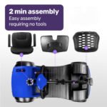 EQUIPMED FreeRoam+ Mid-Sized Lithium Fast Easy Charge Mobility Scooter, Blue - Image 6