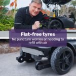 EQUIPMED FreeLite+ Mid-Sized Foldable Electric Mobility Scooter, Lithium Battery, Long Range and Easy Charging, Grey - Image 6