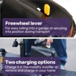 EQUIPMED FreeLite+ Mid-Sized Foldable Electric Mobility Scooter, Lithium Battery, Long Range and Easy Charging, Grey - Image 14