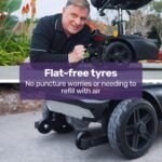 EQUIPMED FreeLite+ Mid-Sized Foldable Electric Mobility Scooter, Lithium Battery, Long Range and Easy Charging, Red - Image 6