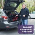 EQUIPMED FreeLite+ Mid-Sized Foldable Electric Mobility Scooter, Lithium Battery, Long Range and Easy Charging, Red - Image 15