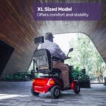 EQUIPMED LeisureCruise Extra Large-Sized, High Power, 182kg Capacity Mobility Scooter  - Red - Image 4