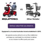 EQUIPMED LeisureCruise Extra Large-Sized, High Power, 182kg Capacity Mobility Scooter  - Red - Image 6