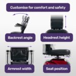 EQUIPMED LeisureCruise Extra Large-Sized, High Power, 182kg Capacity Mobility Scooter  - Red - Image 7