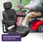 EQUIPMED LeisureCruise Extra Large-Sized, High Power, 182kg Capacity Mobility Scooter  - Red - Image 9