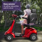 EQUIPMED LeisureCruise Extra Large-Sized, High Power, 182kg Capacity Mobility Scooter  - Red - Image 11