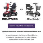 Equipmed ProRider Ultra Large-sized, High Power, Strong Climber, Varied Terrain, 200kg Capacity Mobility Scooter - Red - Image 6