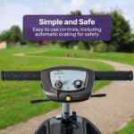 EQUIPMED Ultra-Lightweight Folding Electric Mobility Scooter, 19kg with Battery Removed, 120kg Capacity, Long Range, Brushless Motor, Portable - Image 5