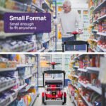 EQUIPMED Ultra-Lightweight Folding Electric Mobility Scooter, 19kg with Battery Removed, 120kg Capacity, Long Range, Brushless Motor, Portable, Red - Image 5