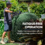 POWERBLADE HH4 20V Cordless Electric Hedge Trimmer Kit, with Lithium Battery and Fast Charger - Image 4