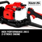Baumr-AG 26CC Petrol Hedge Trimmer - 2-Stroke Clipper Saw Precision 24 Blade - Image 2
